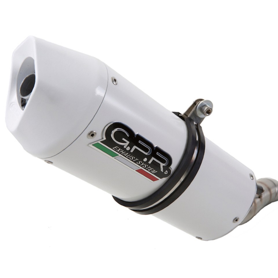 full system exhaust white aluminium gpr for can am spyder 1000 rs rss