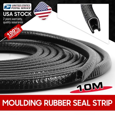 10M Car Door Edge Trim U-Lock Rubber Seal Strip For Audi 98-19 A3 A4 A5 A6 A7 A8