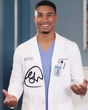 GREG TARZAN DAVIS signed autograph 20x25cm GREYS ANATOMY in person autograph COA