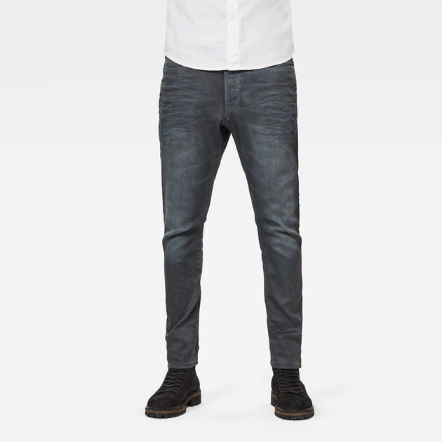 NWT G-STAR RAW D-STAQ 3D SKINNY LOOMER GREY DARK AGED COBLER JEANS