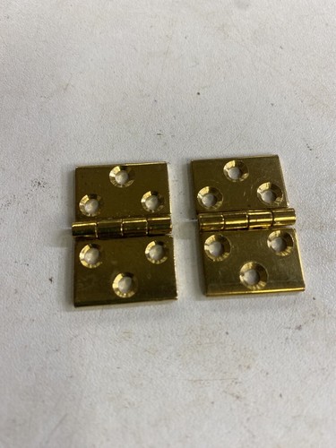 Brass Backflap Hinges 3/4" 19mm Polished Small Pairs - Picture 17 of 24