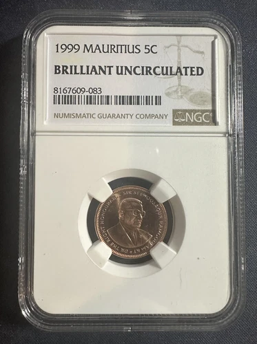 1999 Mauritius 5c BU NGC