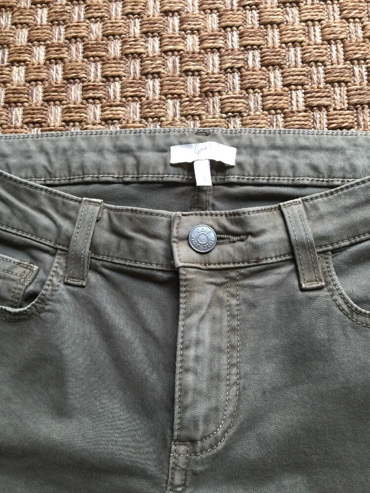 Pantalon Flare En Denim Brossé JOIE Taille 4 Vert Sauge - Neuf Sans étiquettes