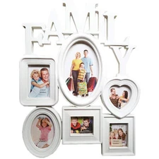 Plastic Picture Frame Family Photo Frame Vertical Horizontal Hanging Wall Mount