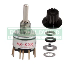 1PCS MRK206 MR-K206 MRK-206 replace NKK rotary band switch handwheel dedicated