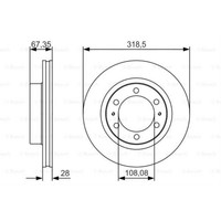 Bosch 2X Bremsscheiben BelüFtet GeöLt 0 986 479 R46