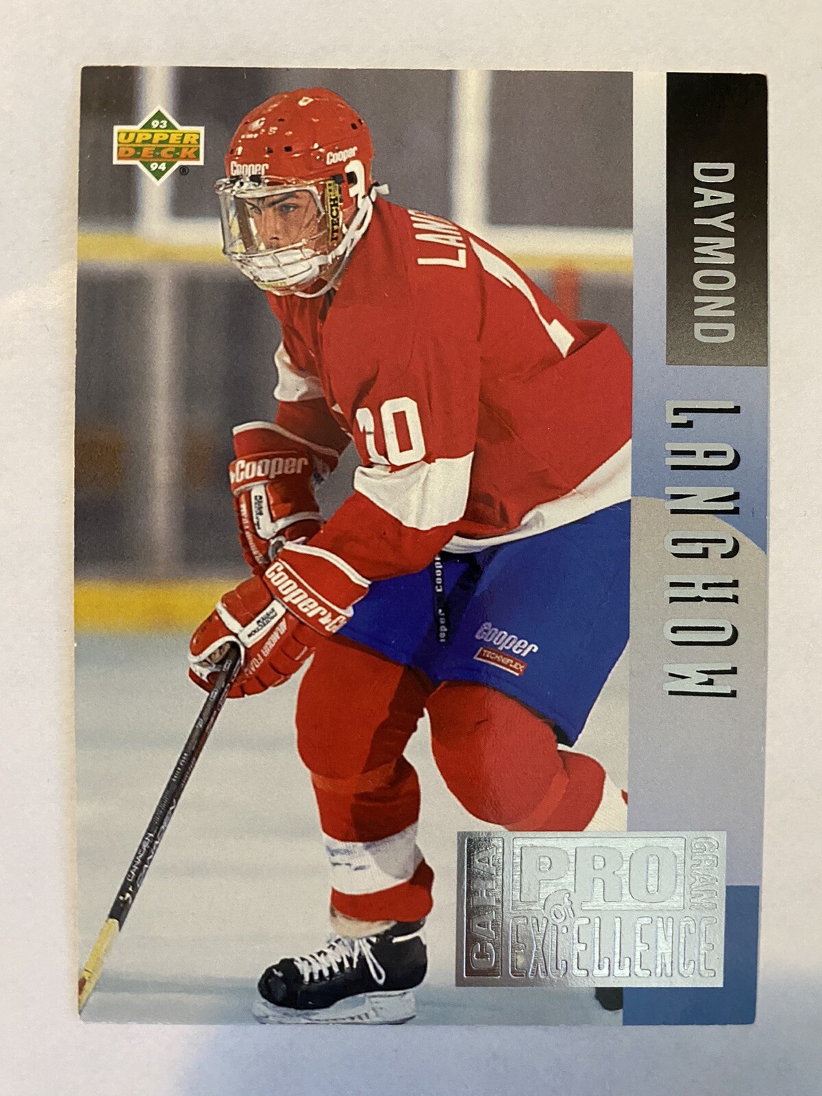 1993-94 Upper Deck Program of Excellence Insert Card Daymond Langkow #E7, Canada