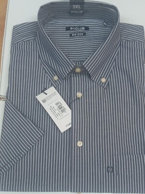 Camicia Casual Uomo KAM | Manica Cortica In Puro Cotone | Taglie Forti Dalla 2XL Alla 8XL | Stampe Originali