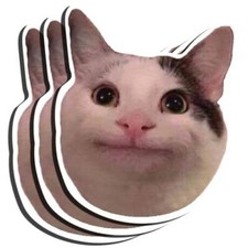 Funny Cat Face Sticker Decal Funny Cat Face Sticker Decal