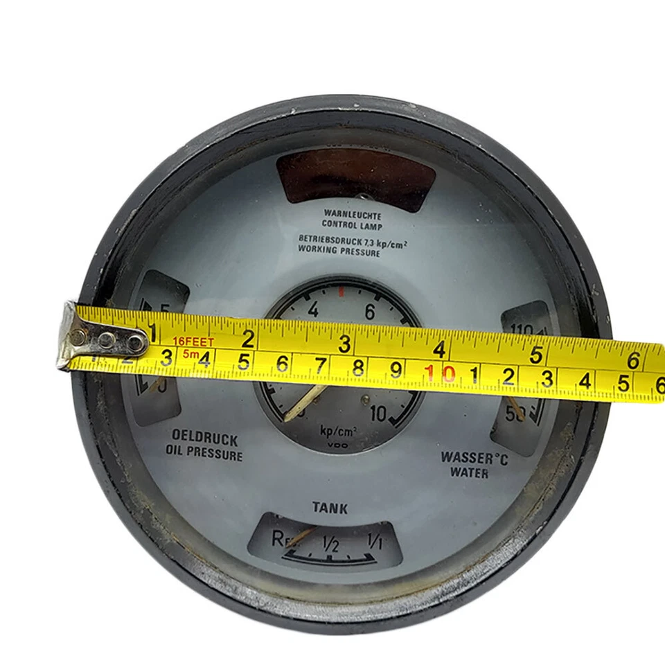 MERCEDES-BENZ TRUCK 911 OIL PRESSURE CONTROL LAMP WATER PRESSURE TANK GAUGE - Image 2 of 4