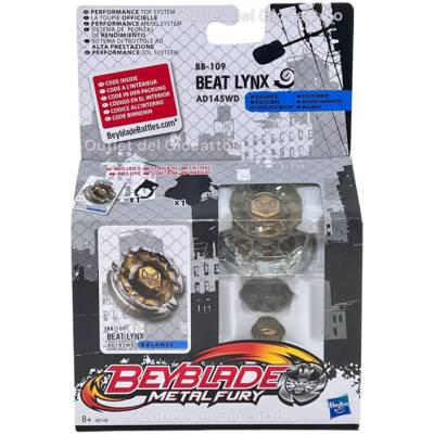 Original Hasbro Beyblade Metal Fury Beat Lynx 38748 Kreisel 2012