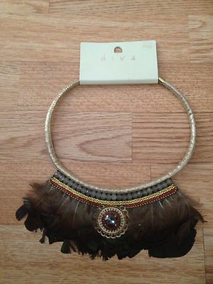 Miss Selfridge Diva Statement Necklace Brand New