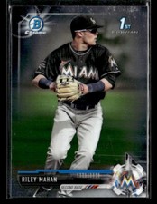 2017 Bowman Draft #BDC-132 Riley Mahan Chrome Card Miami Marlins