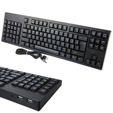 Left Handed 109 Keys Full Size 2x USB HUB Mechanical Keyboard for PC Computer