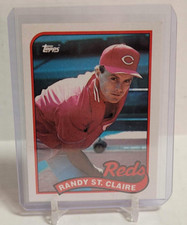 1989 Topps Tiffany Cincinnati Reds Baseball Card #666 Randy St.Claire FRESH MINT