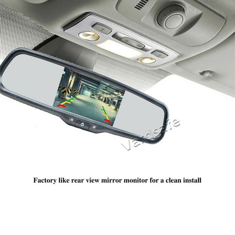 Reverse Camera Rear View Mirror Monitor for Renault Fluence Dacia Duster Megane - Image 3 of 4
