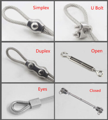Wire Rope Cable Clamps Wire Grip Clamp Simplex/Duplex/U Bolt/Eyes/Turnbuckle