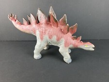 Stegosaurus Rubber Dinosaur Red Brown 2011 Large Rubber 17" - Toys R Us Toy