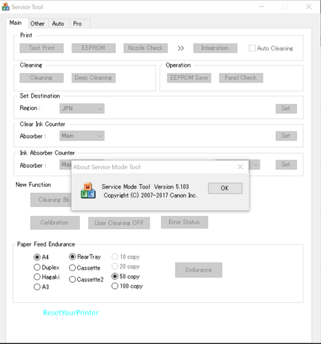 Original Canon Service Tool V5103 + Keygen, Reset canon ST-v-5103 & KEYGEN - Picture 1 of 2