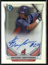 2014 Bowman Chrome Anthony Santander Auto #BCAP-AS Prospect Refractor