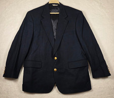 Polo University Club by Ralph Lauren Mens Wool Navy Blazer Gold Buttons SZ 42