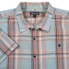 Patagonia Puckerware Shirt Men's XXL Plaid Short Sleeve Button Up