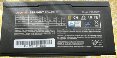 be quiet! Straight Power 12 Platinum 750W ATX PC-Netzteil - Schwarz (BN336)