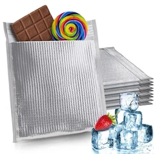 APQ Thermal Mailers 10 x 10.5, Metallic Foam Thermal Bags for Cold and Hot Fo...