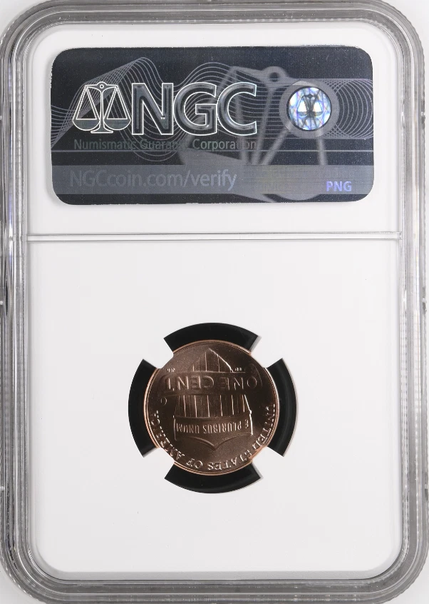 2025 D Lincoln Shield Cent NGC MS 68 RD Trump Label - Image 2 of 2