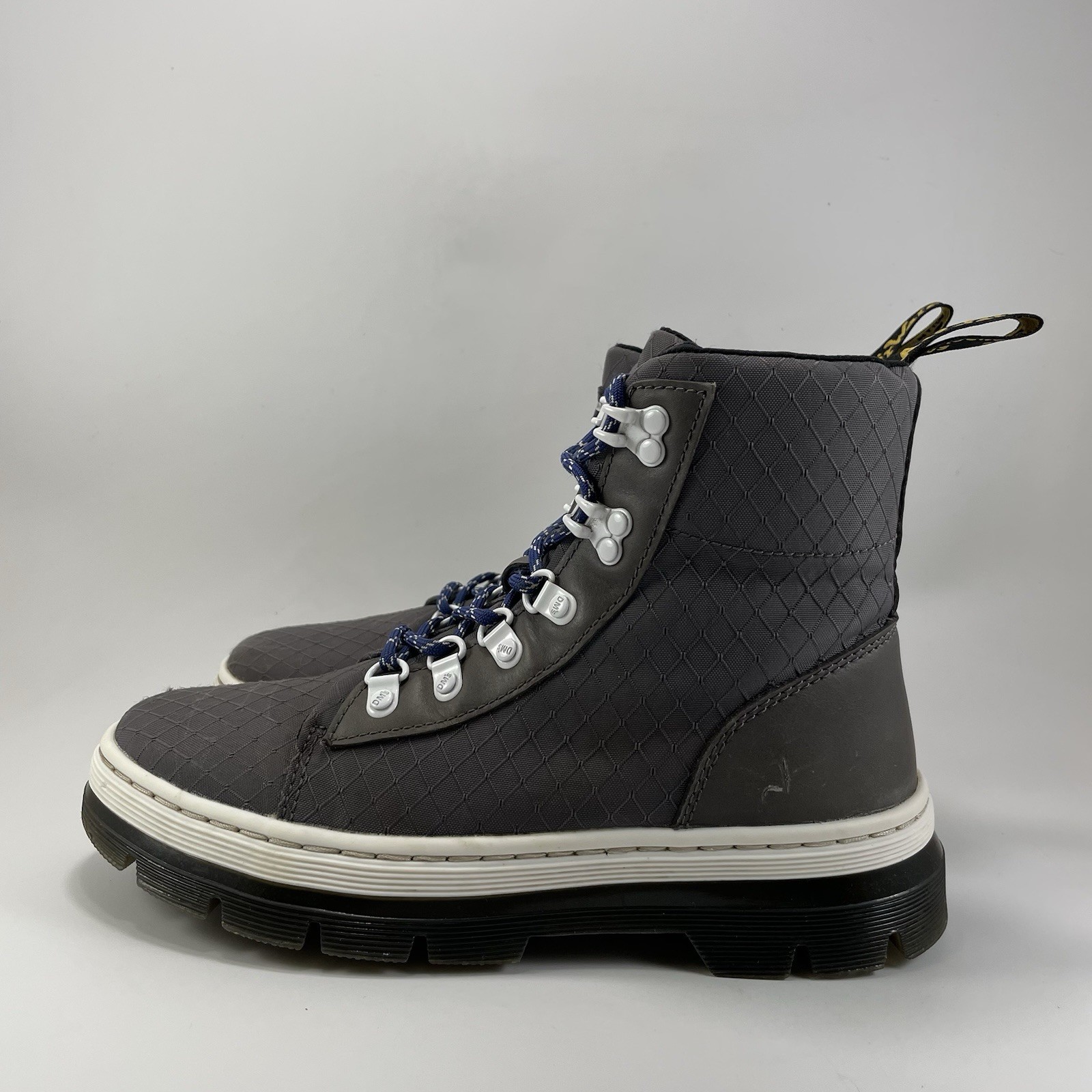 Dr. Martens Doc Combs Tech Combat Boots Womens Size 8 Gunmetal Gray Ripstop thumbnail 3