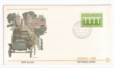 STAMP EUROPA BRIDGE   NETHERLANDS   1899 EYSINK  1984 FIRST DAY COVER