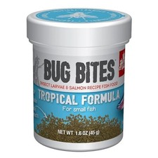 Fluval Bug Bites Tropical Fish Food, Small Granules for Small to Medium Fish