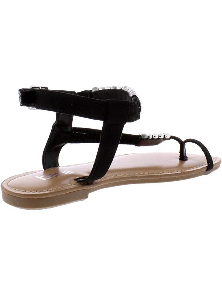 BAR III Womens Black Snake Print Ring Toe Ring Vella Toe Thong Sandals 5.5 M - Image 2 of 4