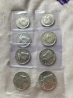 Unc. Silver Kennedy Half Dollars Lot of  8, 1965 to 1970 40%