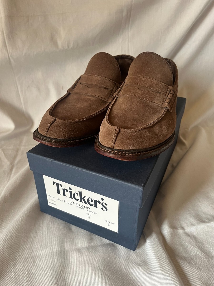 Trickers Adam Penny loafers, Brown suede Size 11 | eBay