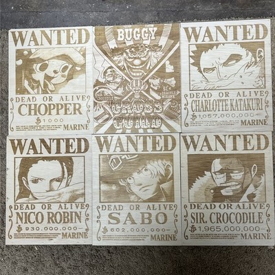 One Piece Wooden Wanted Poster | eBay