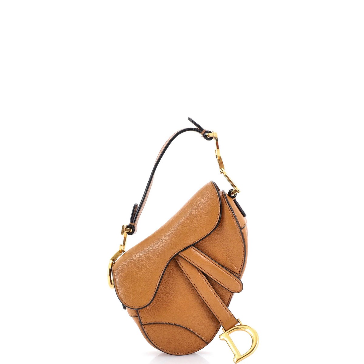Christian Dior レザーショルダーバッグ Christian Dior Saddle Handbag with Strap Leather Micro | eBay