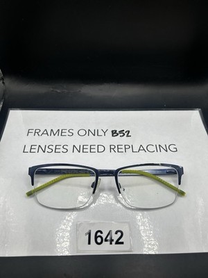 COLE HAAN ZERO GRAND CH4014 Navy Eyeglasses Frame Only 53-18-140 Half Frame