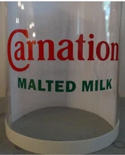 Carnation Malted Milk Vinyl LABEL-For the Hamilton Beach Malt Dispenser Cylinder