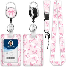 Lanyards for ID Badge Holder for Women Cute, Teacher Lanyard with ID Holder Clip