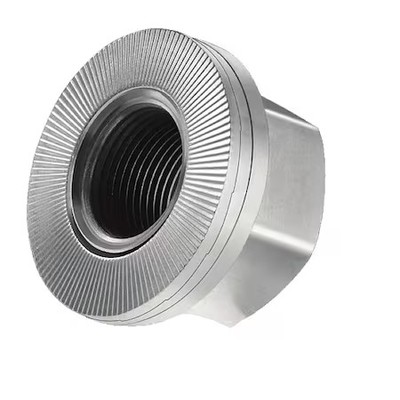 Heico-Lock Hlm-18 2-Piece Wedge Lock Nut, M18-2.5, Steel, Class 10,