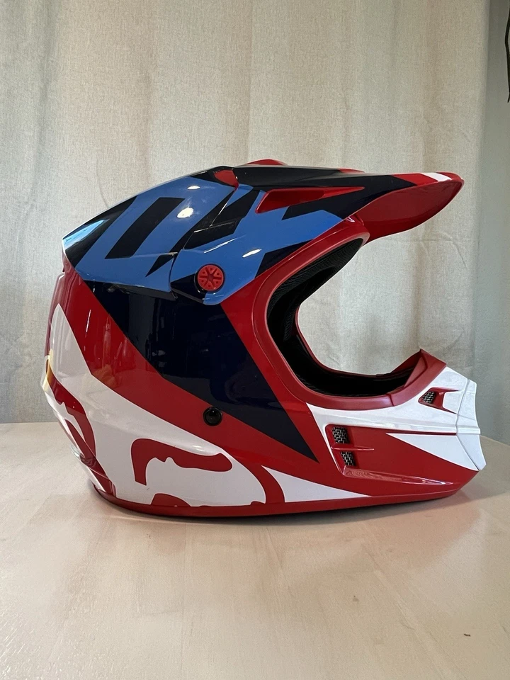 Fox Racing Men’s V1 Red/white/blue Size Medium  - Image 2 of 4
