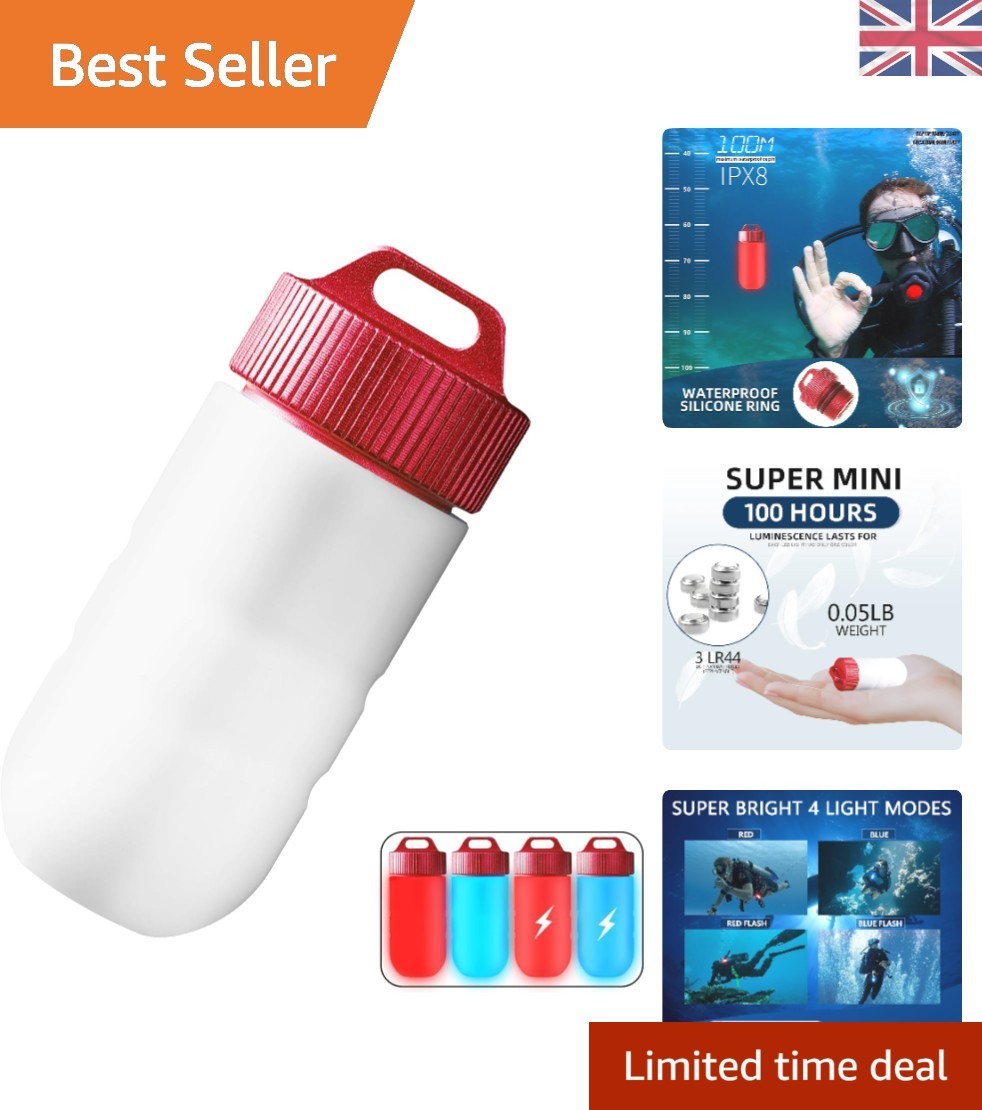 Portable Diving Flashlight - 700 Lumen LED Light for Snorkeling and Emergencies