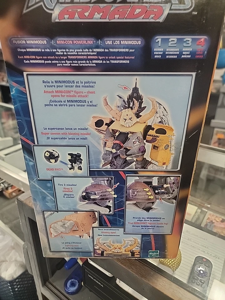 TRANSFORMERS ARMADA UNICRON HASBRO 2003 NIB VINTAGE W/ DEAD END FIGURE NEW - Image 4 of 4