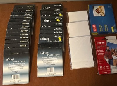 500 + 4x6 Photo Paper Glossy and Matte NEW