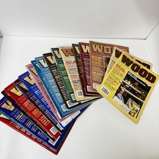 VINTAGE 1980s WOOD Magazine Bundle x18 Lot Better Homes  Gardens Issues 5-30   