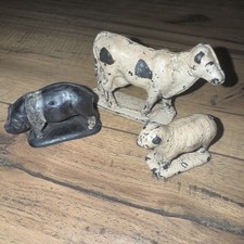 Vintage 1940's Auburn Rubber Toys Farm Animals- Sheep, Cow, Pig