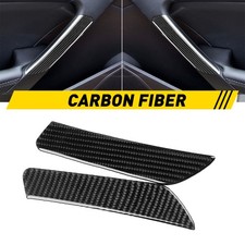 Real Carbon Fiber Interior Door Handle Cover For Hyundai Genesis Coupe 2013-16