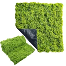 Artificial Green Moss Mat for Decoration Carpet Grass Wall, 39.37 * 39.37 inc...