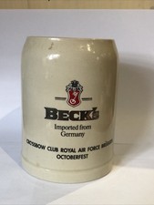 Becks Octoberfest Ceramic 0.5L Stein Pub Bar Collectable
